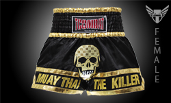 Tcombat Skull Muay Thai Shorts — Black