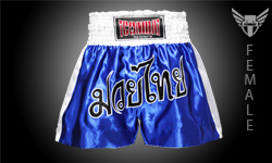 Tcombat Muaythai traing Shorts — Blue/white